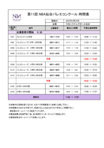 仙台時間表1日目のサムネイル